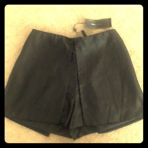 Faux leather skirt